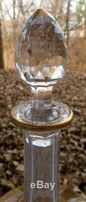 St. Louis Crystal Saint Louis Thistle Tall Wine Decanter