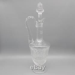 St Louis Crystal TOMMY Footed Handled Wine Decanter