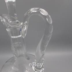 St Louis Crystal TOMMY Footed Handled Wine Decanter