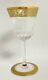 St. Louis Crystal Thistle Gold Encrusted Wine Glass