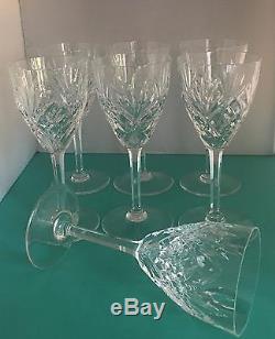 St Louis France, Chantilly, Crystal Water Goblet, Red Wine, 7 7/8, Set of 7