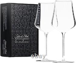 Standart Crystal Wine Glasses, Set of 2 with Gift Box Premium, Universal Wine