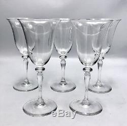 Steuben 6401 Frederick Carder 8.2 Wine Glasses / Goblets Signed Set of 5