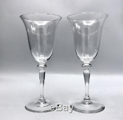 Steuben 6401 Frederick Carder 8.2 Wine Glasses / Goblets Signed Set of 5