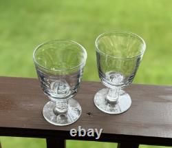 Steuben Air Twist Wine Glasses 8011 Set Of 2