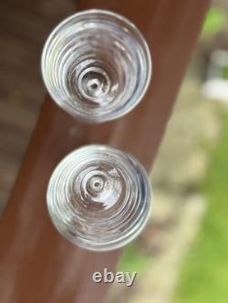 Steuben Air Twist Wine Glasses 8011 Set Of 2