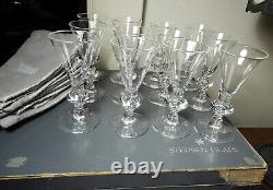 Steuben Crystal Teardrop 7737 White Wine Glasses, Set of 12, in Original Box