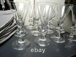 Steuben Crystal Teardrop 7737 White Wine Glasses, Set of 12, in Original Box