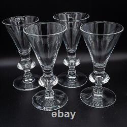 Steuben Glass Crystal 7737 White Wine Glasses Set of 4 5 3/4 FREE USA SHIP