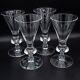 Steuben Glass Crystal 7737 White Wine Glasses Set of 4 5 3/4 FREE USA SHIP