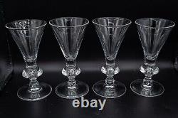 Steuben Glass Crystal 7737 White Wine Glasses Set of 4 5 3/4 FREE USA SHIP