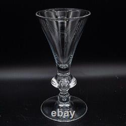 Steuben Glass Crystal 7737 White Wine Glasses Set of 4 5 3/4 FREE USA SHIP