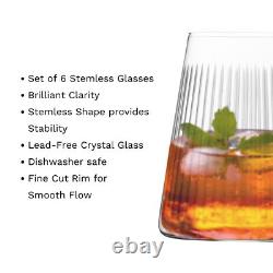 Stölzle Lausitz Soho Power Stemless Red Wine Glass Set of 6