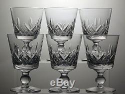 Stuart Crystal Glengarry Cut 8 Oz Claret Wine Glasses Set Of 6 5 Tall