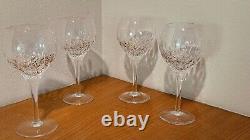 Stuart Crystal, Manhatten pattern claret wine glasses