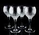 Stuart Manhattan Claret Wine Glasses Set of 4 Elegant Vintage Crystal Stemware