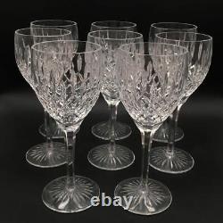 Stuart Shaftesbury Crystal Lot Set Of 8 Claret Wine Glasses Cr2146