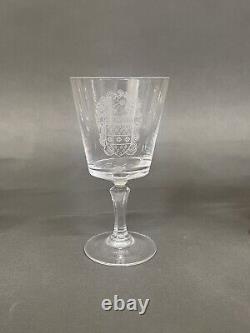 Stunning Rare 16 Oz Vintage Set of 9 Lambert/Darlington England Wine Glasses