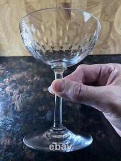 Stunning Set 6 Crystal Baccarat PARIS Stemware Glasses Wine Or Water