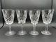 Stunning Set of 4 WATERFORD CRYSTAL Ashling(Cut) Water Goblets/Wine Glasses MINT