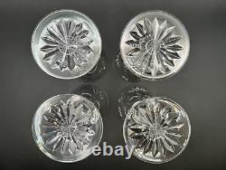 Stunning Set of 4 WATERFORD CRYSTAL Ashling(Cut) Water Goblets/Wine Glasses MINT