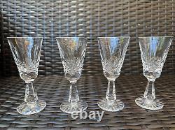 Stunning Set of 4 WATERFORD CRYSTAL Kenmare (Cut) White Wine Glasses MINT