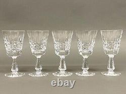 Stunning Set of 5 Vintage Waterford Crystal kylemore Claret Wine Glasses