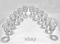 Stunning Vintage 12 Pieces of 60's Tiffin Barcelona Crystal Cordial Goblet
