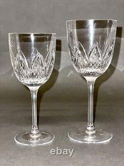 Stunning Vintage 2 of Ballylee Waterford Ireland Crystal Goblet Wine Glasses