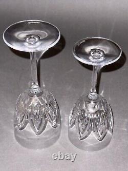 Stunning Vintage 2 of Ballylee Waterford Ireland Crystal Goblet Wine Glasses