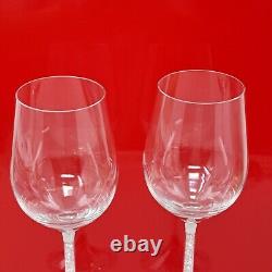 Swarovski CRYSTALLINE Red Wine Encrusted Crystal Stem Glasses 8.25 H Set of 2