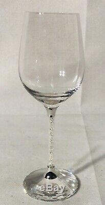 Swarovski Crystal Crystalline Red Wine Glasses Pair 2 Glasses