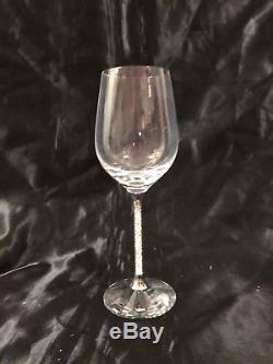 Swarovski Crystal Crystalline White Wine Glasses (Set of 2) NIB