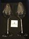 Swarovski Crystal Set Of 2 Red Wine Glasses