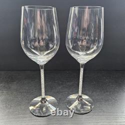 Swarovski Crystalline Wine Glasses Designed By Steven Weinburg Set Of 2 No Box