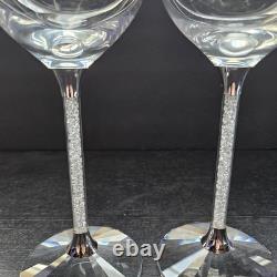 Swarovski Crystalline Wine Glasses Designed By Steven Weinburg Set Of 2 No Box