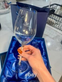Swarovski Stemware White Wine Glasses Crystalline 1095948 New in Box Very Rare