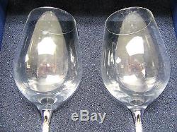 Swarvoski Crystal Set Of 2 Red Wine Glasses (elm)