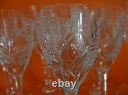 TEN PORT WINE GLASSES CRYSTAL SAINT LOUIS CHANTILLY height 51/2