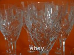 TEN PORT WINE GLASSES CRYSTAL SAINT LOUIS CHANTILLY height 51/2