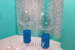TIFFANY & CO. NEWWine Crystal Glass GobletOriginal Blue BoxesSet 2Slovenia