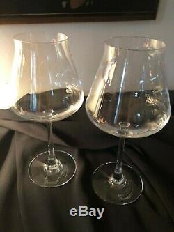 TWO Baccarat CHATEAU WHITE WINE Stems 8.125 Tall Retail $230