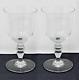 TWO Baccarat Crystal France PROVENCE White Wine Glasses Hard to Find