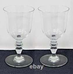 TWO Baccarat Crystal France PROVENCE White Wine Glasses Hard to Find