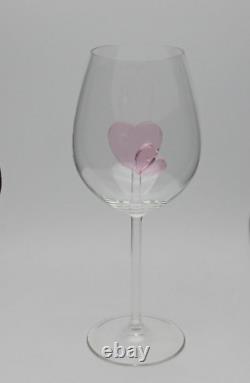 The 3D Stemmed Heart Wine GlassT Crystal Featured On Delish.com, HouseBeautifu