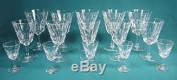 Thirty (30) Baccarat Crystal Wine Glasses Red Wine, White Wine, Liqueur