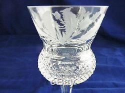 Thistle Cut Claret Wine Glass 4 1/2 By Edinburgh Crystal Scotland