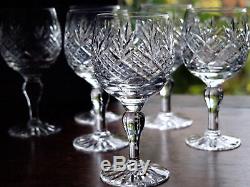 Thomas WEBB Crystal CHILTERN Cut Wine Glass / Set of 6 Mint in Box