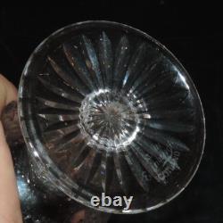 Three (3) Edinburgh Crystal Thistle 4.5 Tall Claret Wine Glasses