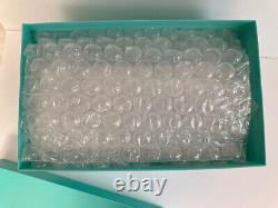 Tiffany And Co Crystal Classic Set Of 2 Wine Goblets 9 1/2 New In Box Slovenia